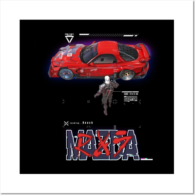 Mazda RX7 Loading...Roach T-Shirt Mug Coffee Mug Apparel Hoodie Sticker Gift Wall Art by Kongcept Design